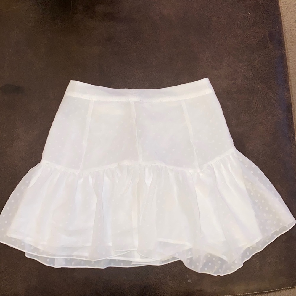 White Tennis Style Skirt